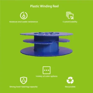 PPBOXY Plastic Winding Reel — Stackable Cable Reel for Warehousing