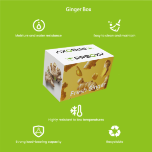 FDA-compliant ginger box food-grade polypropylene 50-200 reuse cycles