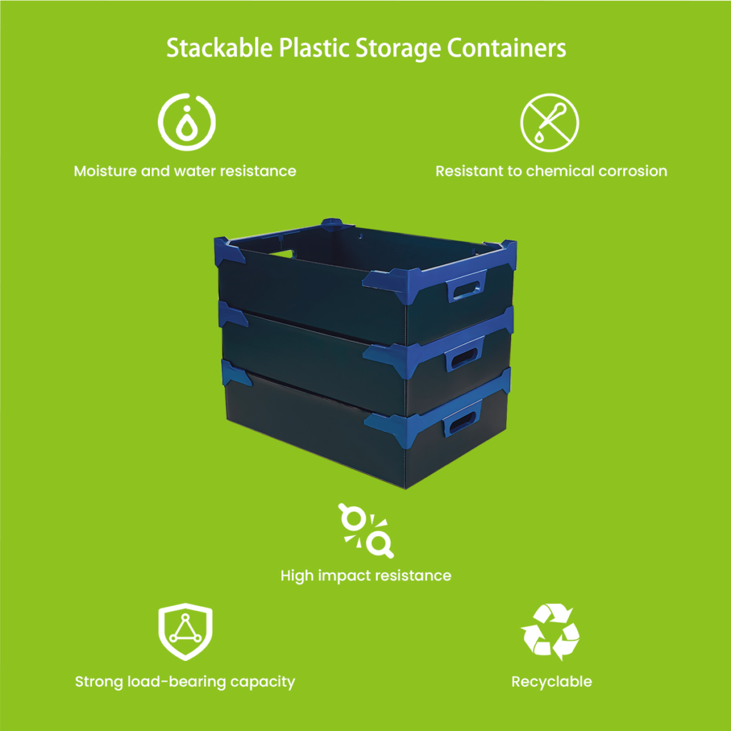 Stackable Plastic Storage Containers