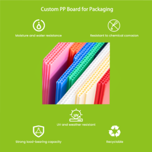 Custom PP board fabrication — corrugated plastic boxes, inserts and divider sheets