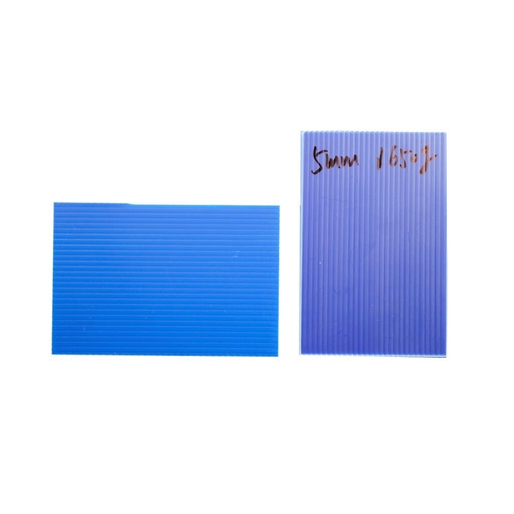 5mm blue PP corrugated sheet for construction site protection and outdoor signage