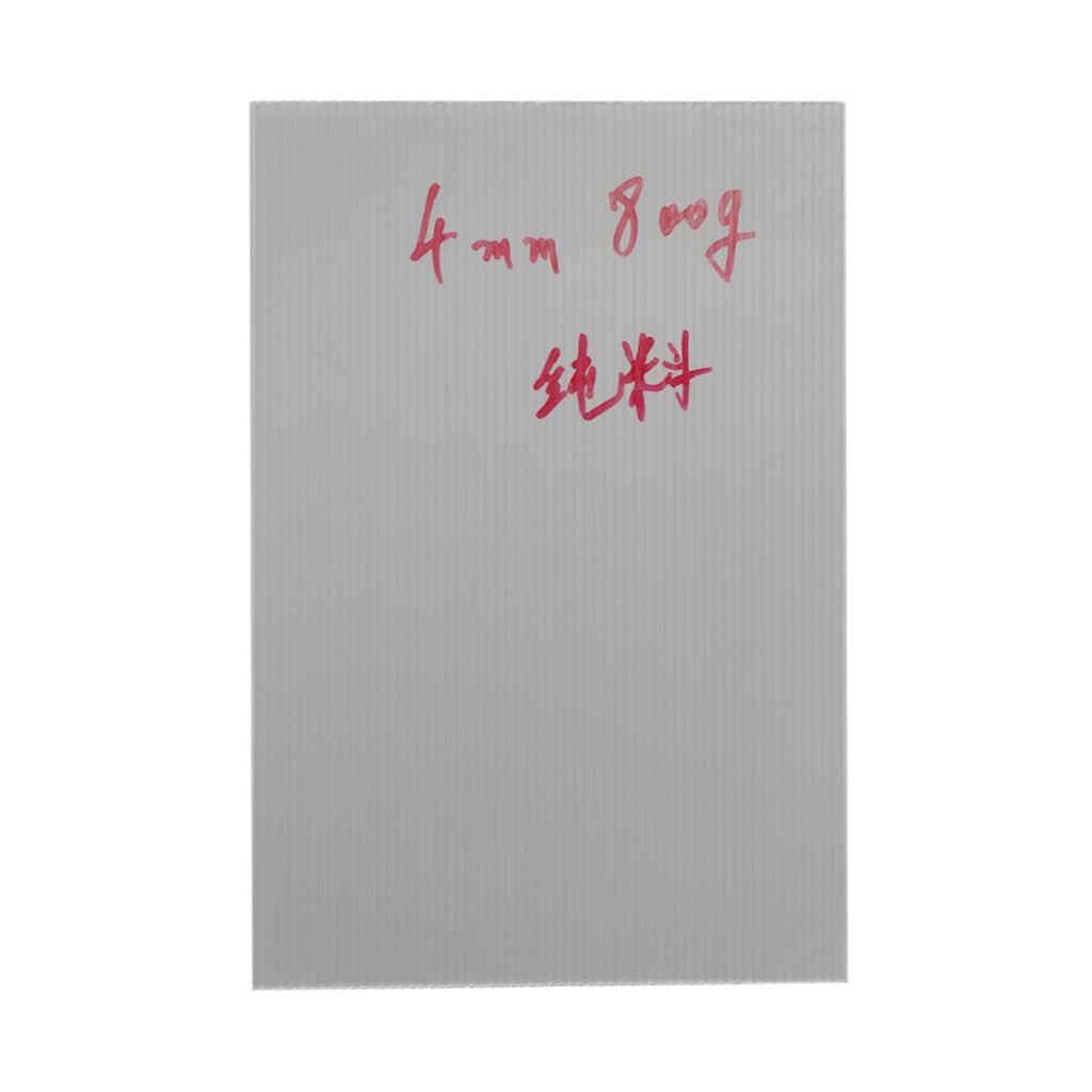4mm PP hollow sheet white twin-wall corrugated board