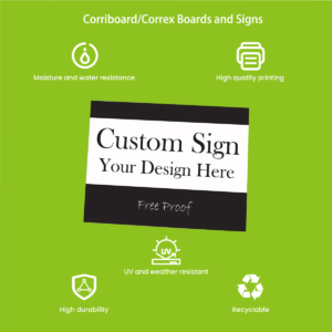 Weatherproof PP corrugated display sheets