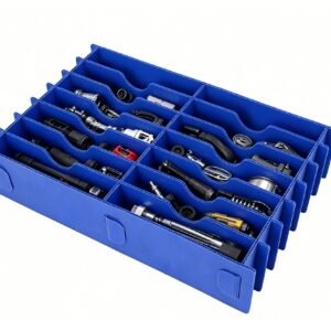 PP corrugated plastic storage containers with dividers for automotive parts