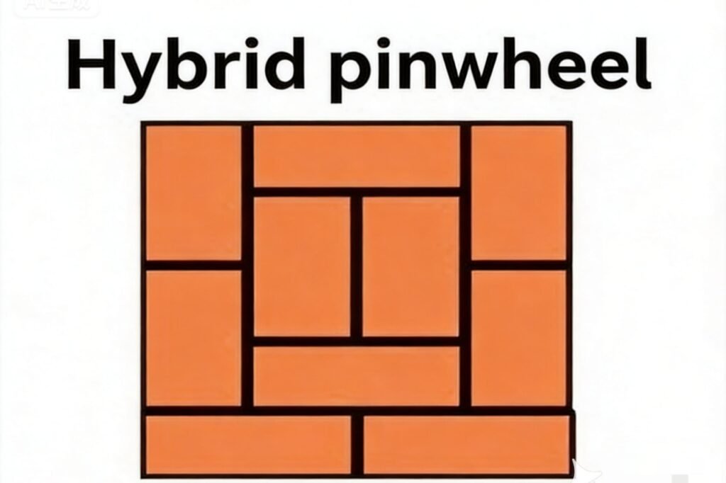 Hybrid pinwheel pattern