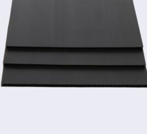 black corrugated polypropylene sheet