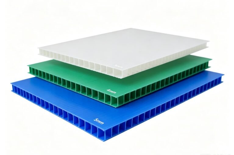 3mm vs 4mm vs 5mm polypropylene corrugated sheet thickness comparison